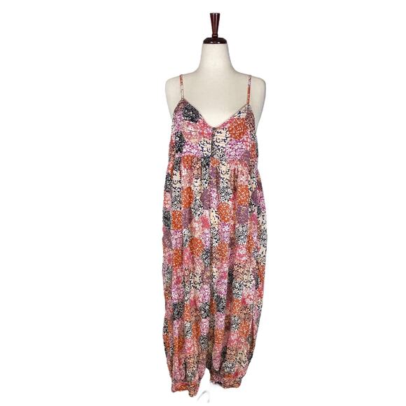 By Anthropologie Lounge Around Multicolor Print Jumpsuit   Size: L - Picture 3 of 6